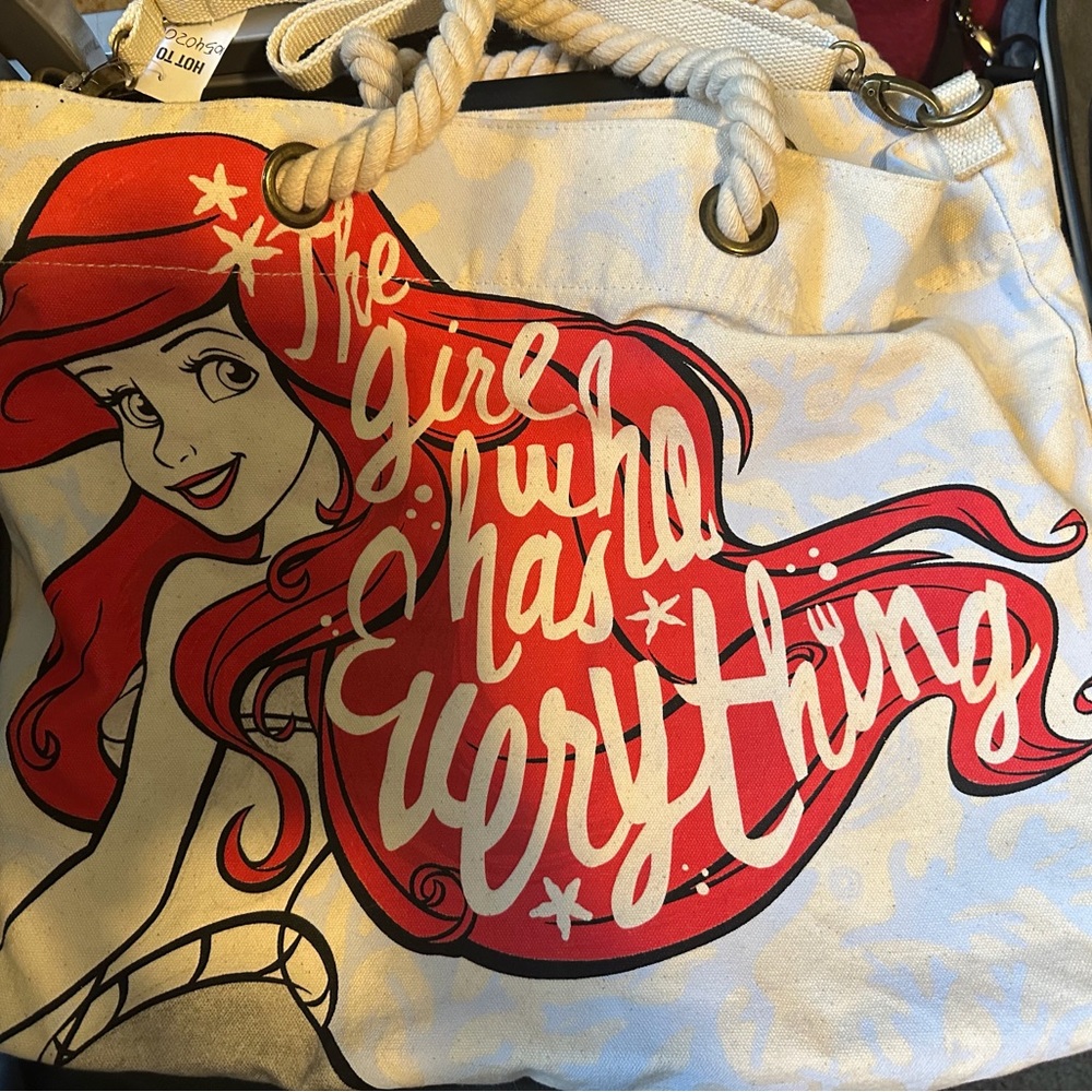 Hot Topic Disney Ariel Tote Bag